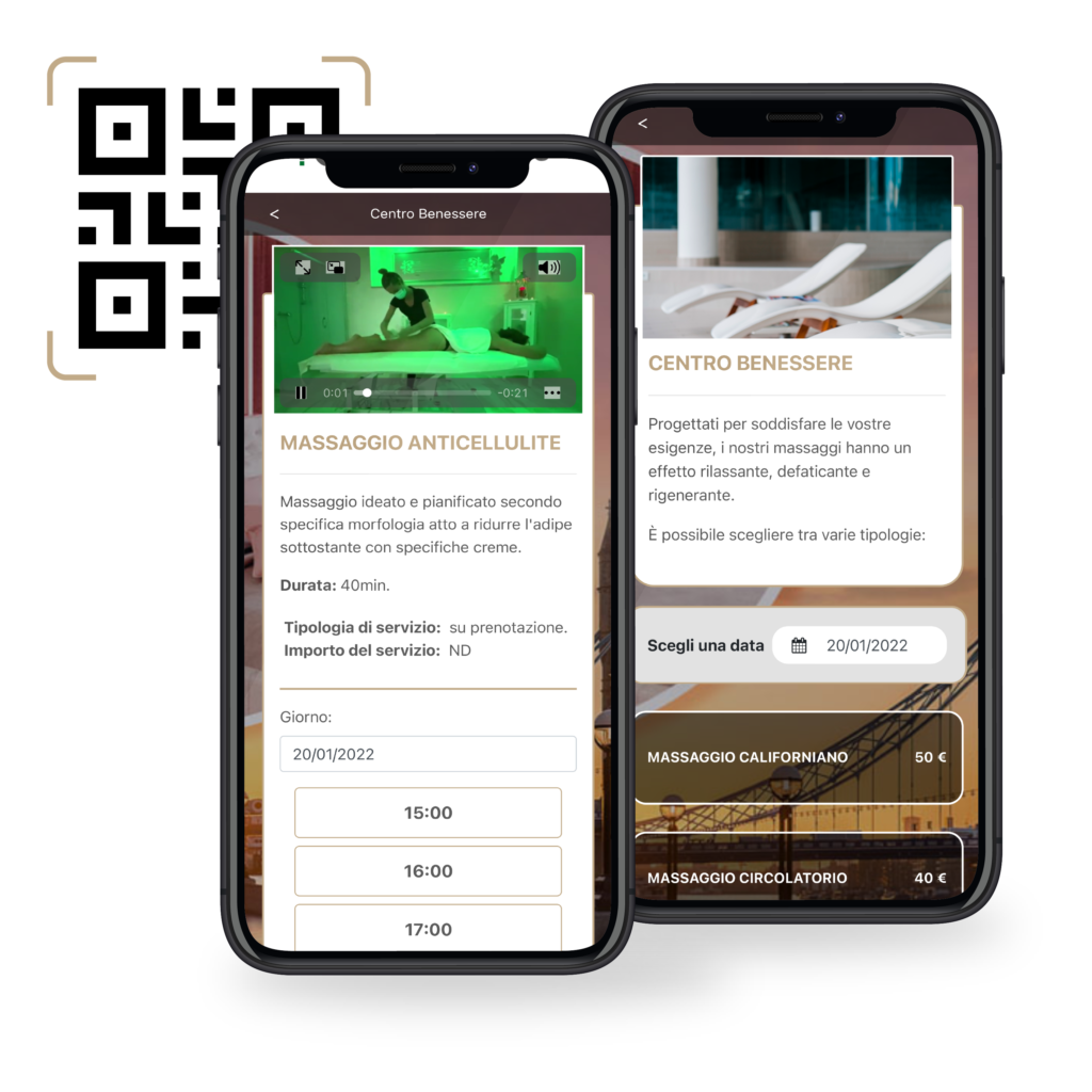 Hech Romeo web app: Centri benessere e spa
